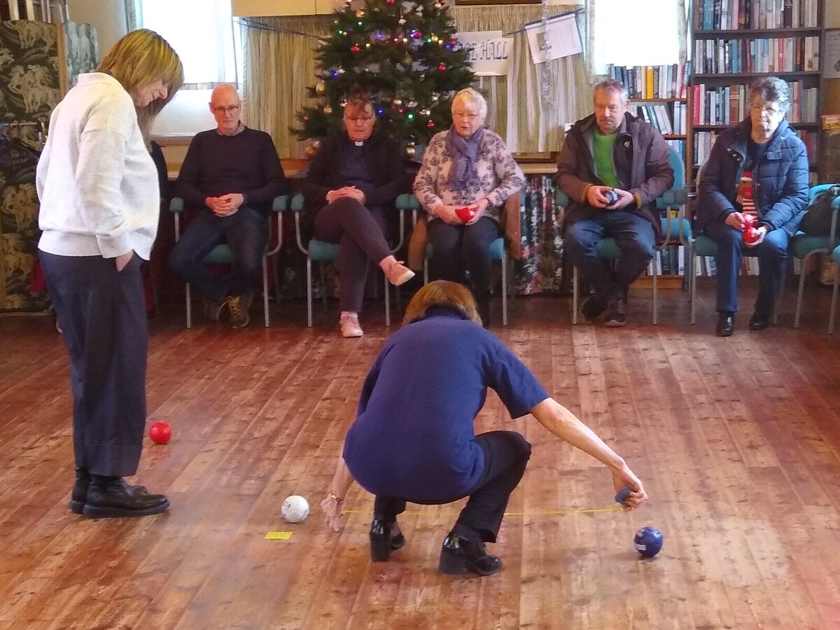 Boccia Practice 